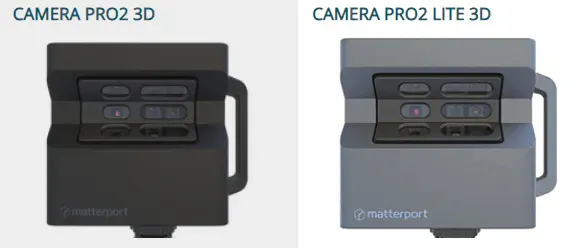 cameras pro2 et pro2 lite de Matterport